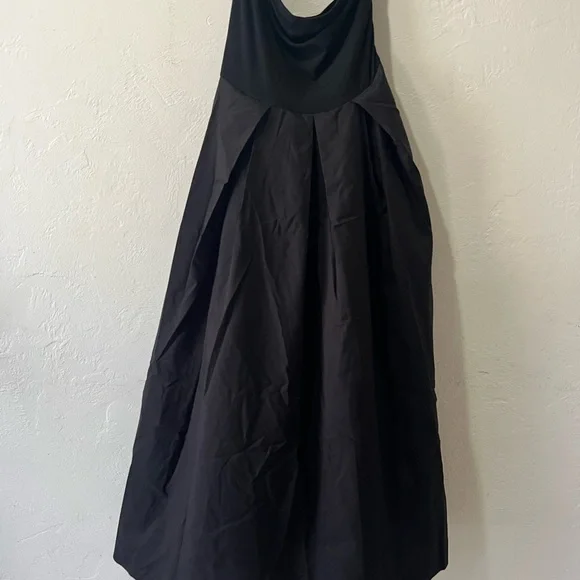 Commense Strapless Black Maxi Dress - Elegant Women's Evening Gown - Picture 2 of 9